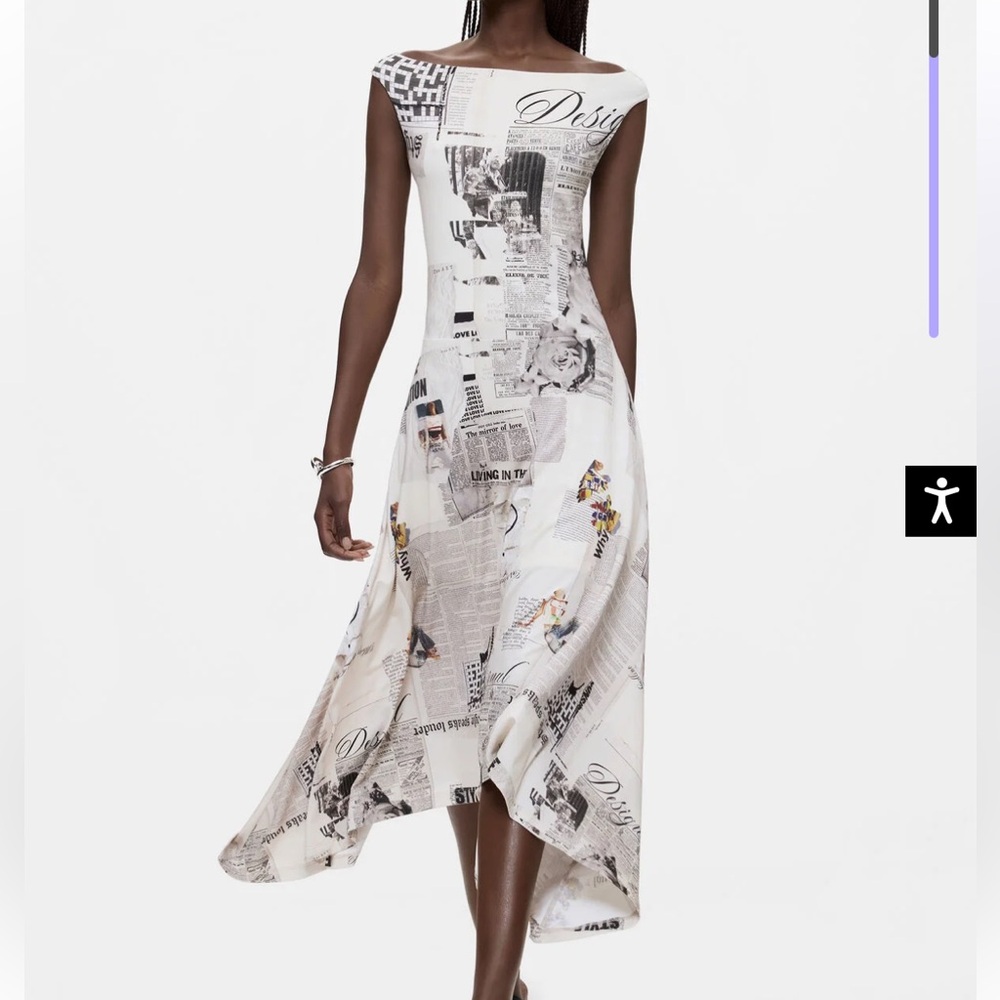 Desigual Newspaper Dress